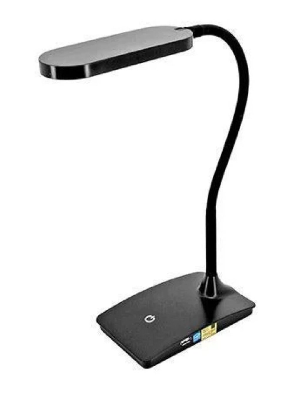 TW Lighting LED Desk Lamp with USB Charging Port & 3-Way Touch Dimmer - Black